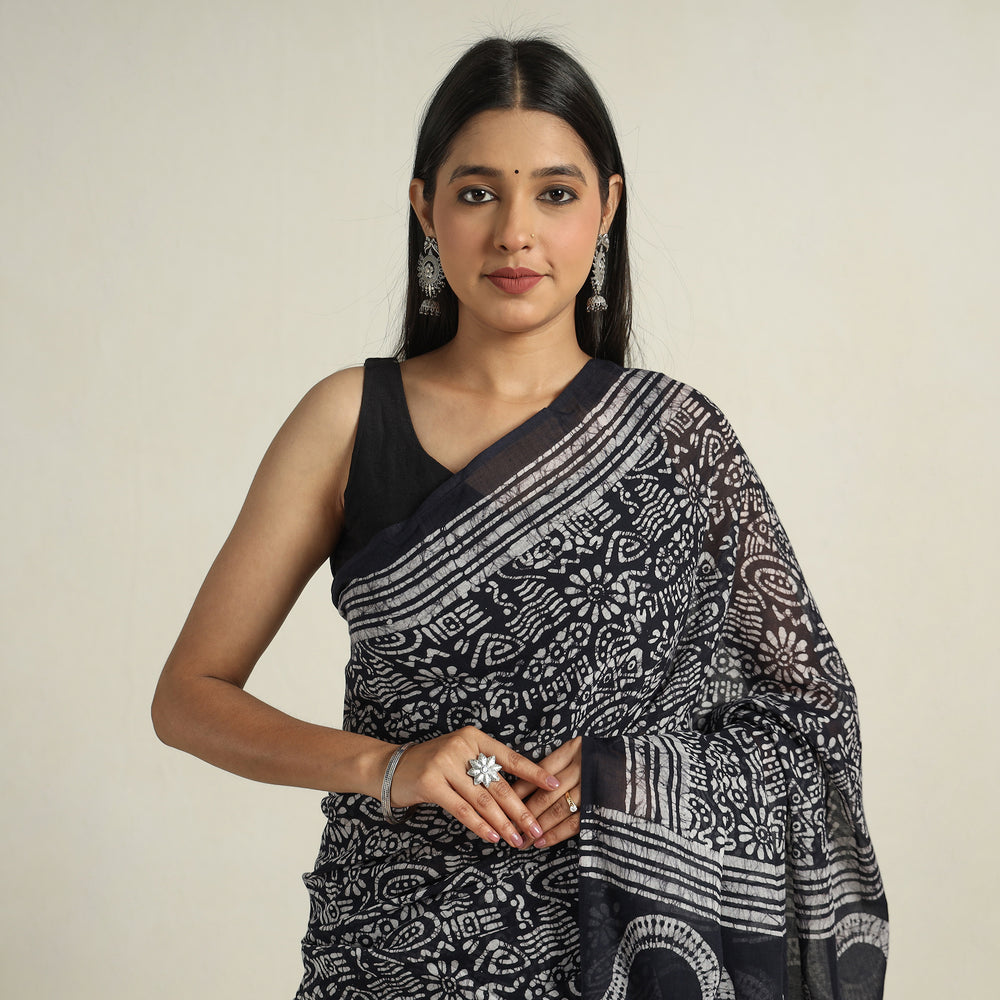 Batik Print Saree