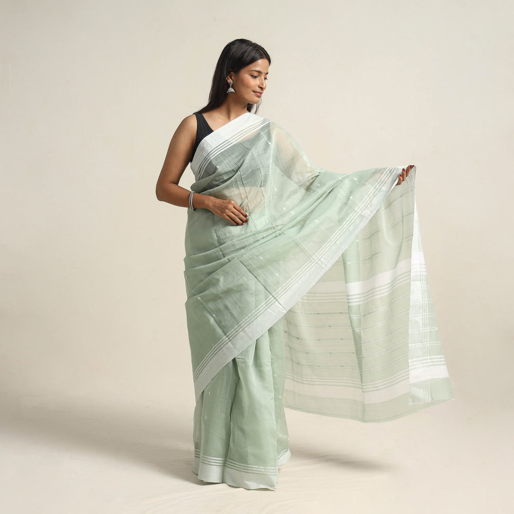 Traditional Handloom Chanderi Silk Cotton Saree 10