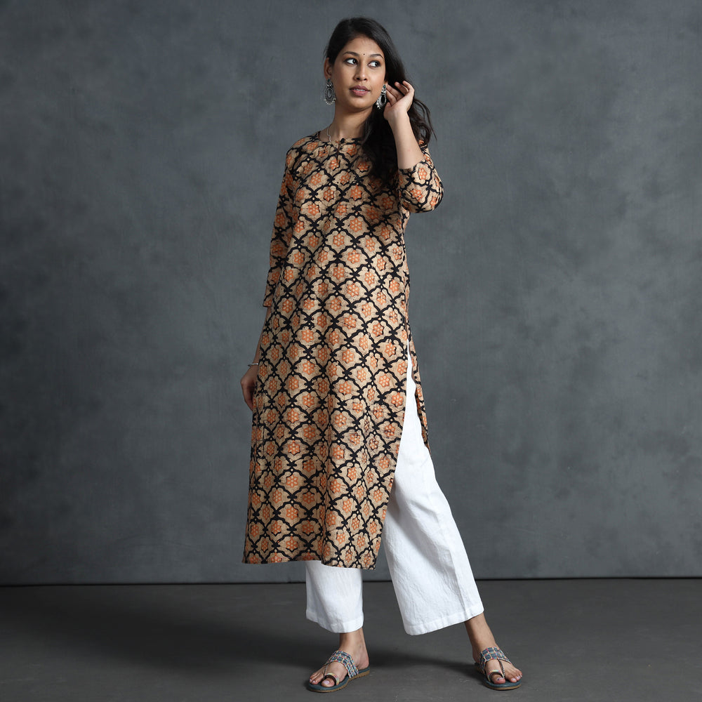 batik printed kurta