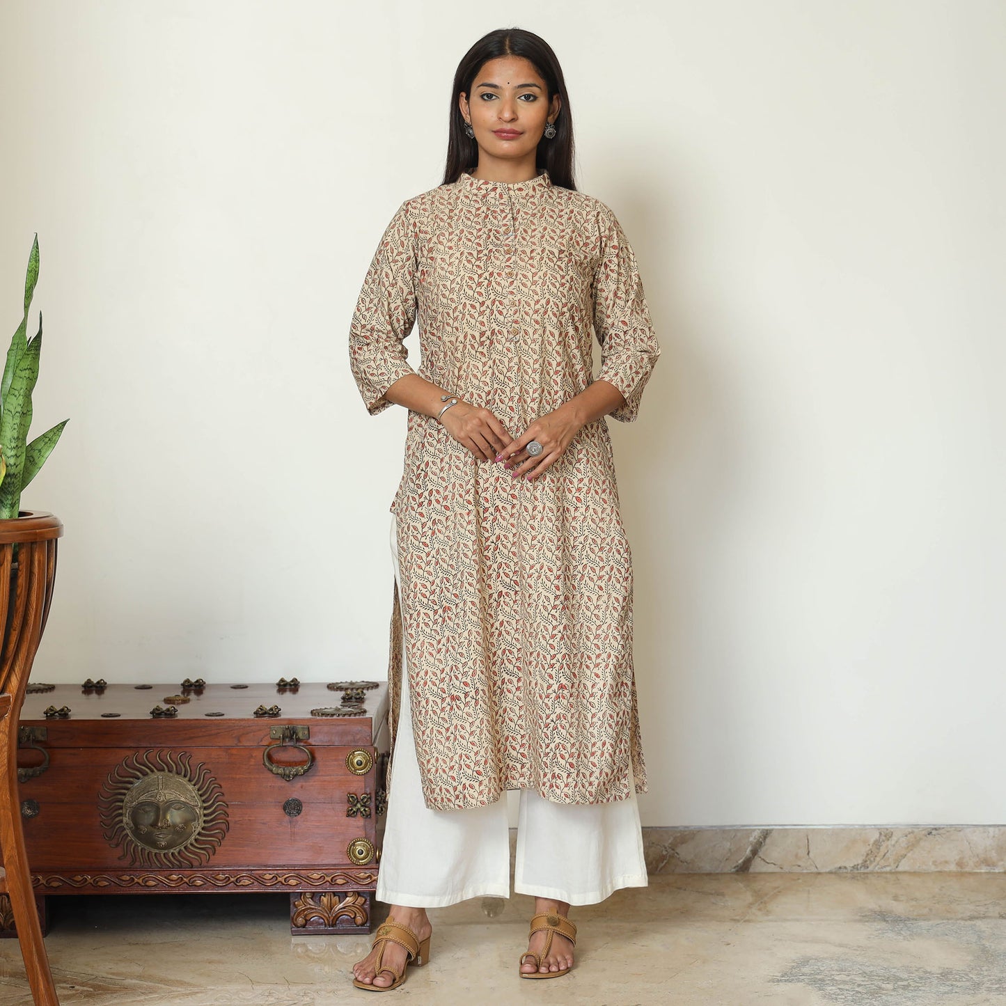 Kalamkari Hand Block Printed kurta