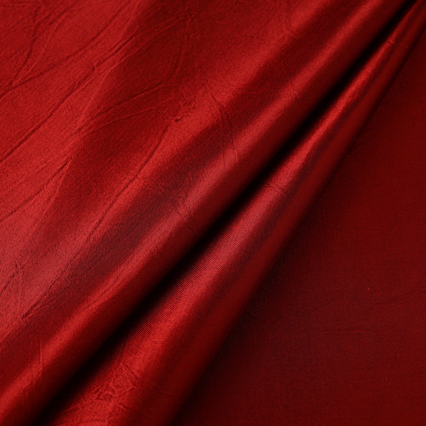 Red - Mashru Silk Plain Fabric 43