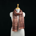 Pure Merino Wool Stole in Pedana Kalamkari Block Prints 14