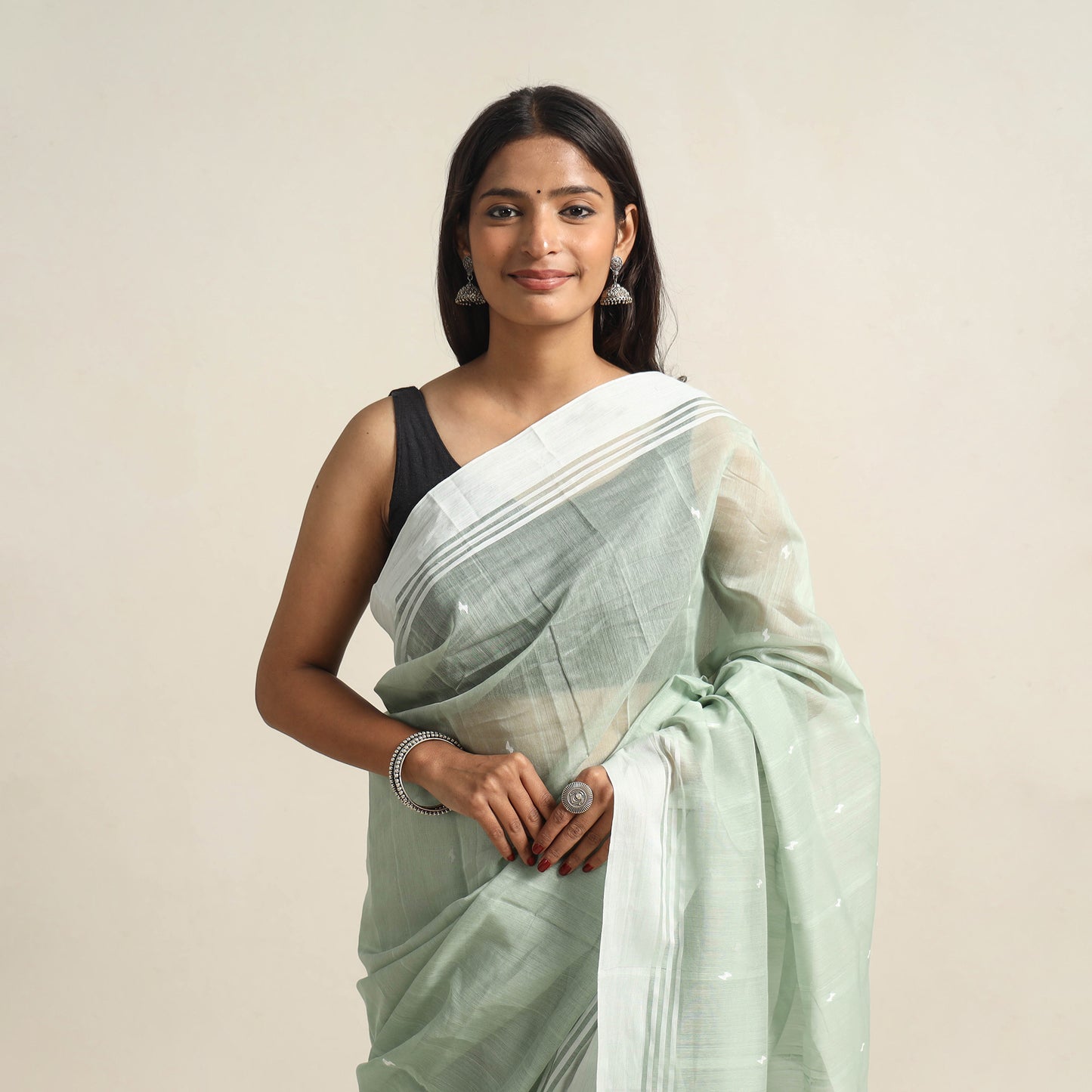 Traditional Handloom Chanderi Silk Cotton Saree 10