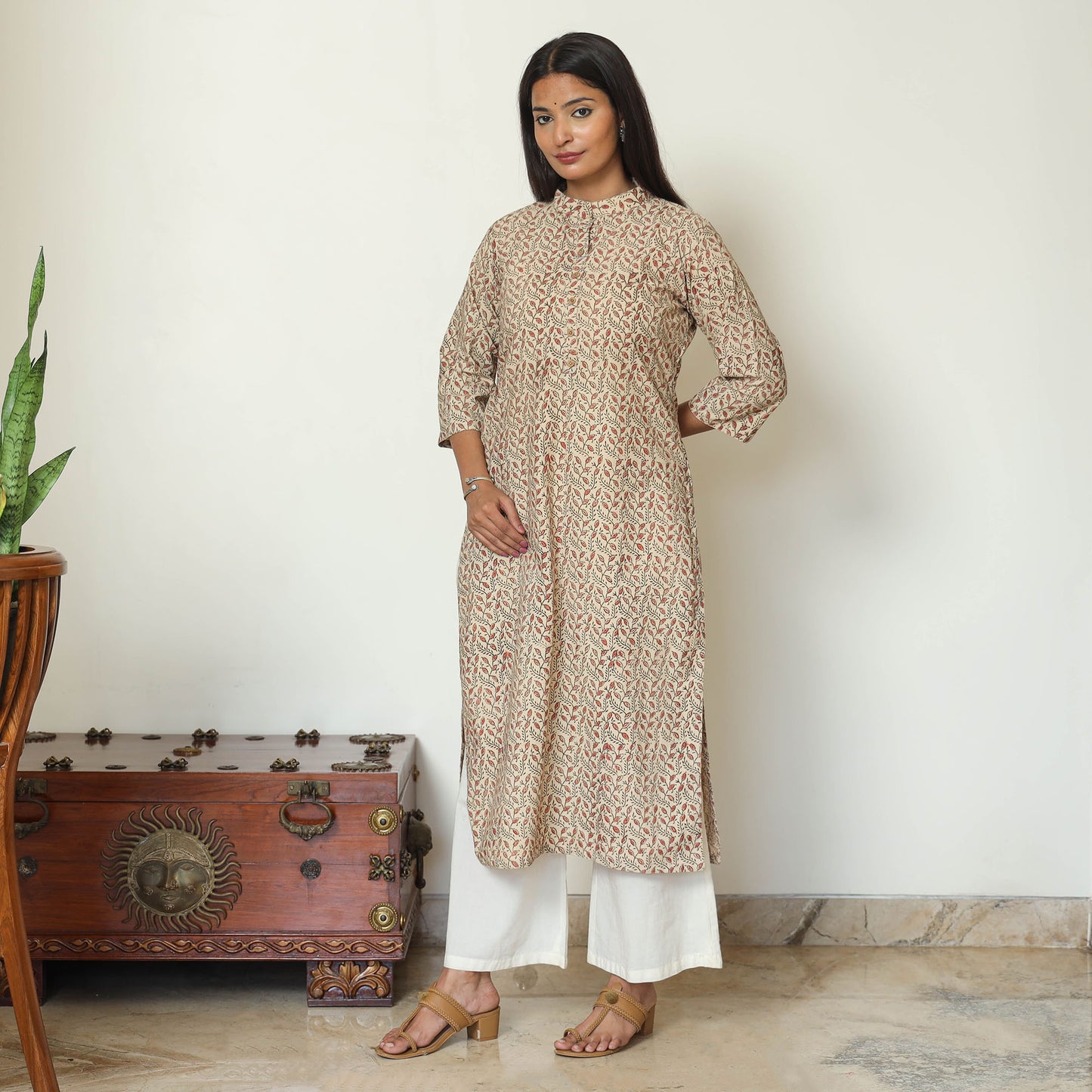 Kalamkari Hand Block Printed kurta