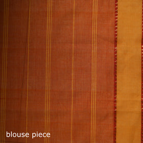 Red - Pure Handwoven Zari Checks Mangalagiri Cotton Saree 31