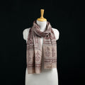 Pure Merino Wool Stole in Pedana Kalamkari Block Prints 17