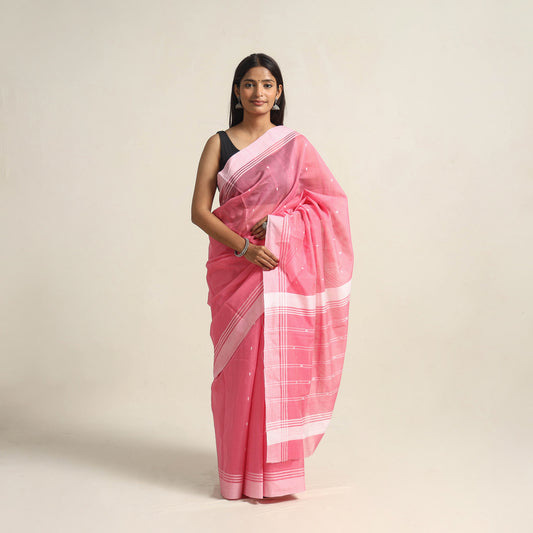 Traditional Handloom Chanderi Silk Cotton Saree 11