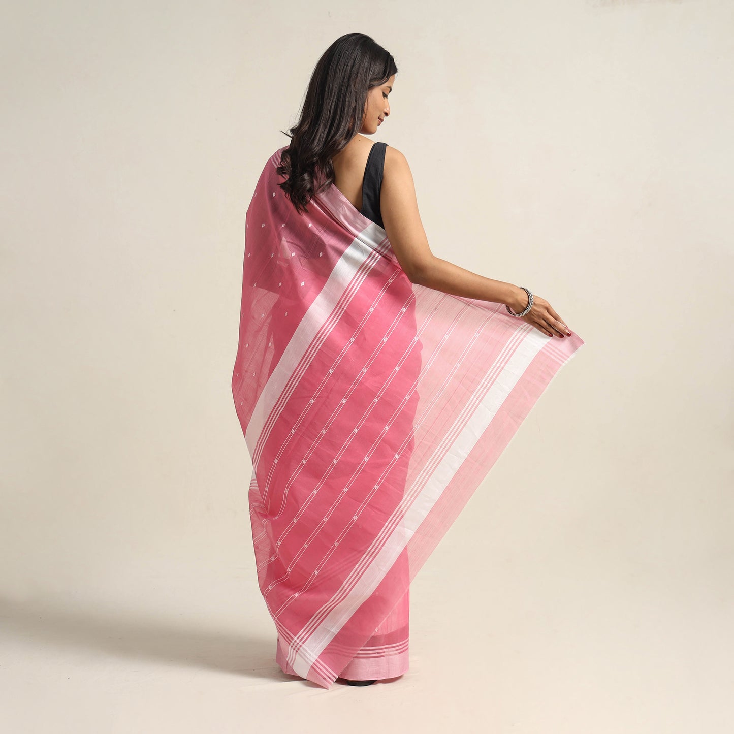 Traditional Handloom Chanderi Silk Cotton Saree 11