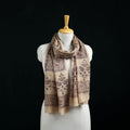 Pure Merino Wool Stole in Pedana Kalamkari Block Prints 18