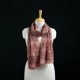 Pure Merino Wool Stole in Pedana Kalamkari Block Prints 21
