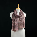 Pure Merino Wool Stole in Pedana Kalamkari Block Prints 24