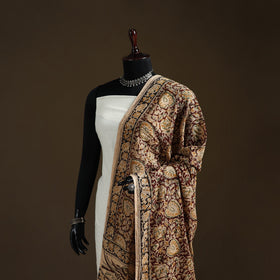 Kalamkari Hand Block Print Natural Dyed Cotton Dupatta 04