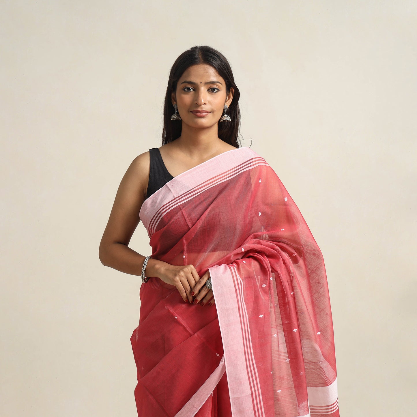 Traditional Handloom Chanderi Silk Cotton Saree 12