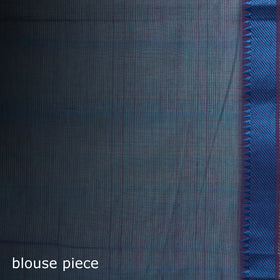 Red - Pure Handwoven Mangalagiri Cotton Saree with Zari Border 33