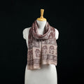 Pure Merino Wool Stole in Pedana Kalamkari Block Prints 26