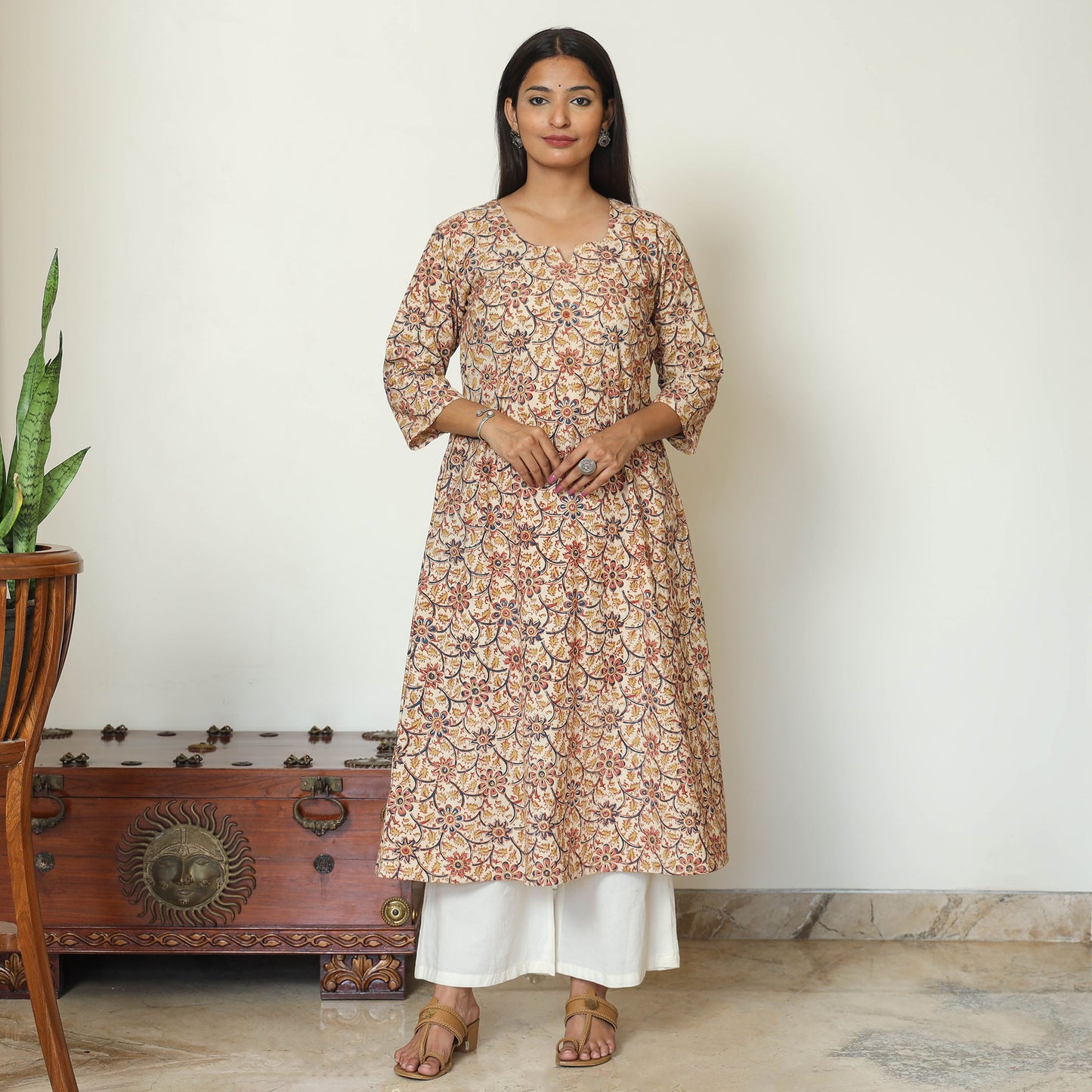 Kalamkari Hand Block Printed kurta