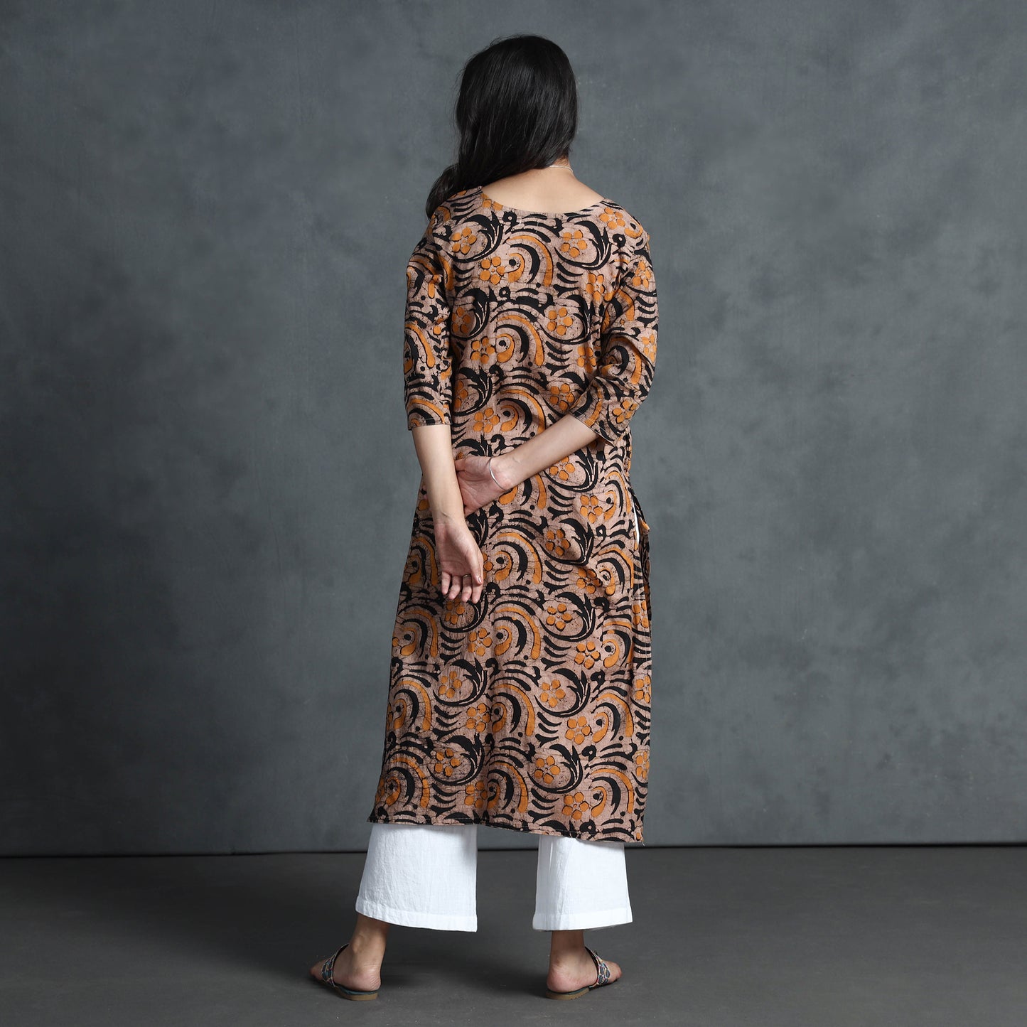 batik printed kurta