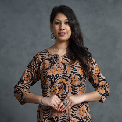 batik printed kurta