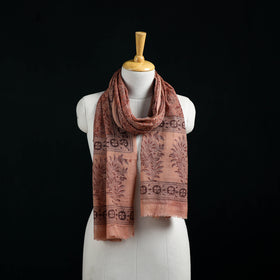 Pure Merino Wool Stole in Pedana Kalamkari Block Prints 29