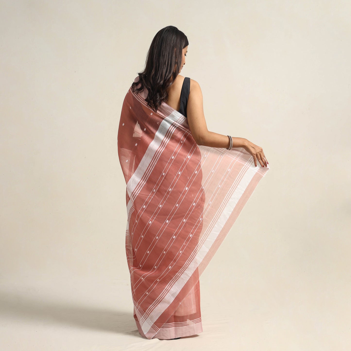 Traditional Handloom Chanderi Silk Cotton Saree 13