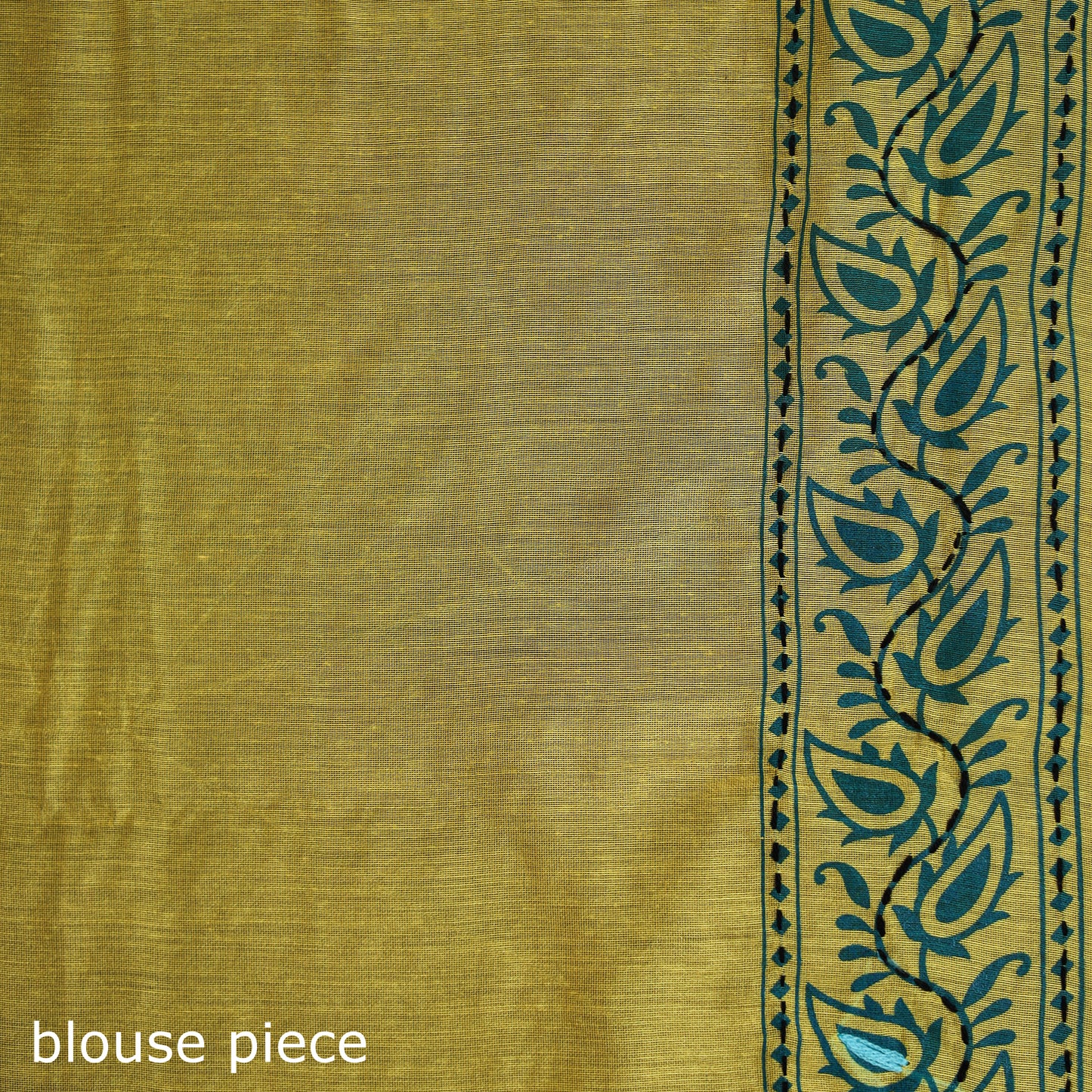 Hand Embroidered Chapa Work Silk Cotton Saree 07