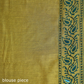 Hand Embroidered Chapa Work Silk Cotton Saree 07