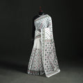 Hand Embroidered Chapa Work Silk Cotton Saree 08