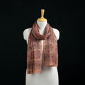 Pure Merino Wool Stole in Pedana Kalamkari Block Prints 31