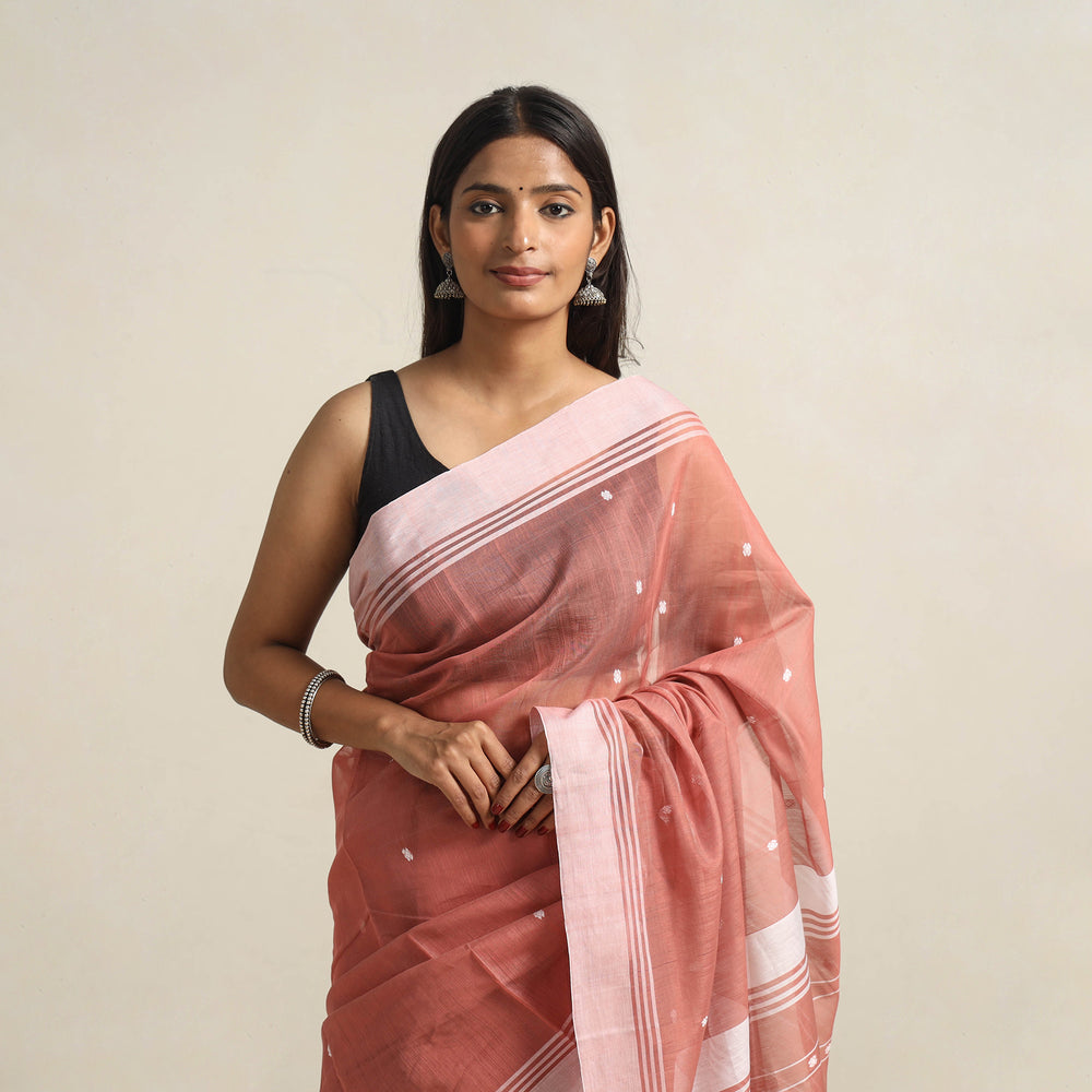 Traditional Handloom Chanderi Silk Cotton Saree 13