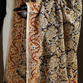 Kalamkari Hand Block Print Natural Dyed Cotton Dupatta 06