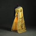Hand Embroidered Chapa Work Silk Cotton Saree 09