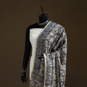 Kalamkari Hand Block Print Natural Dyed Cotton Dupatta 07