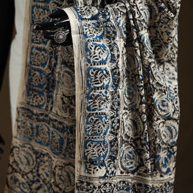 Kalamkari Hand Block Print Natural Dyed Cotton Dupatta 07