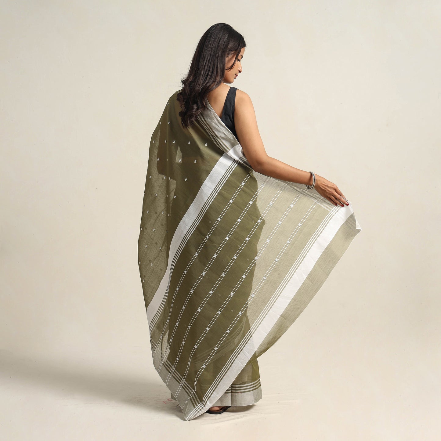 Traditional Handloom Chanderi Silk Cotton Saree 14