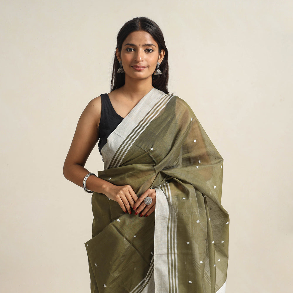 Traditional Handloom Chanderi Silk Cotton Saree 14