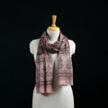 Pure Merino Wool Stole in Pedana Kalamkari Block Prints 39