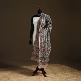 Kalamkari Hand Block Print Natural Dyed Cotton Dupatta 08