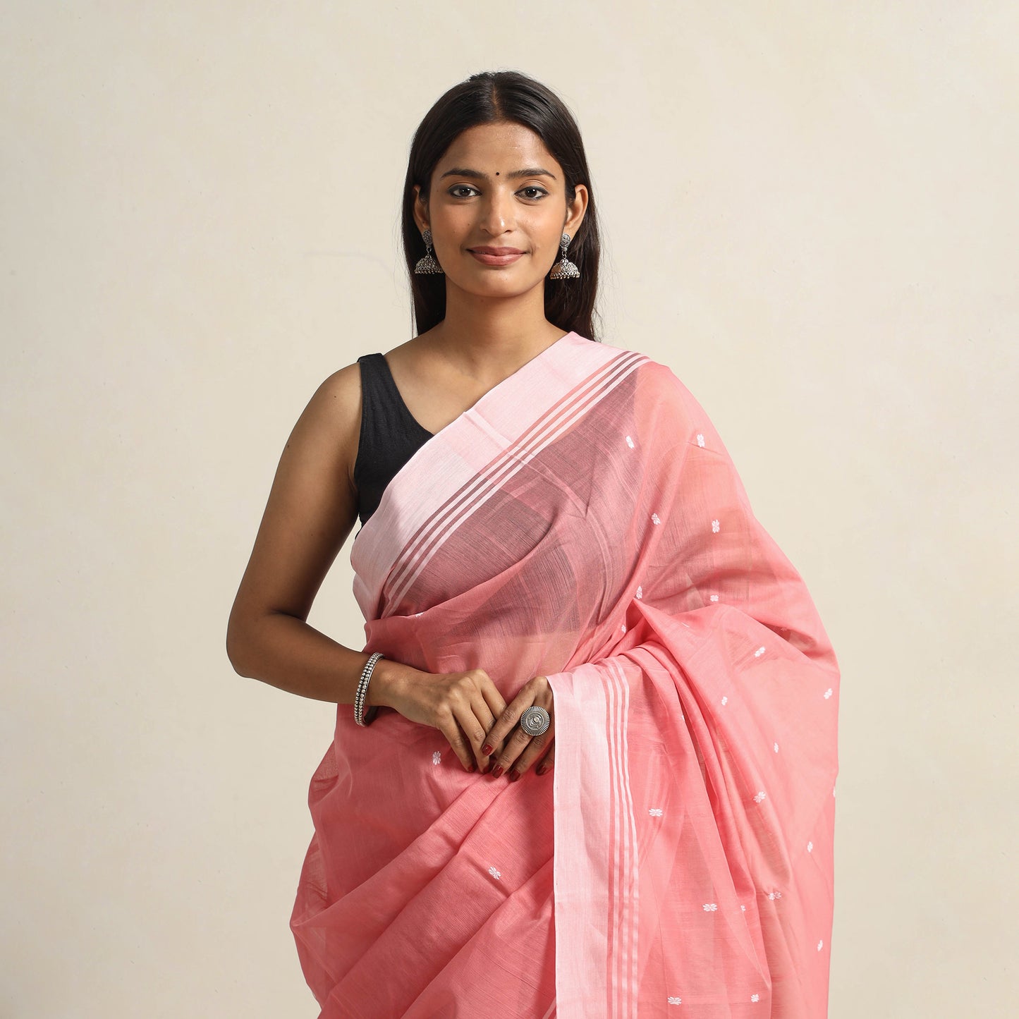 Traditional Handloom Chanderi Silk Cotton Saree 15