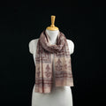 Pure Merino Wool Stole in Pedana Kalamkari Block Prints 44