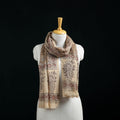Pure Merino Wool Stole in Pedana Kalamkari Block Prints 48
