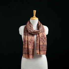 Pure Merino Wool Stole in Pedana Kalamkari Block Prints 49