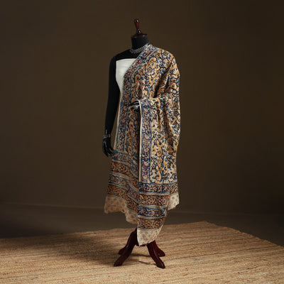 Kalamkari Hand Block Print Natural Dyed Cotton Dupatta 10