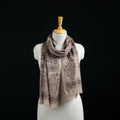 Pure Merino Wool Stole in Pedana Kalamkari Block Prints 51