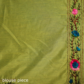 Hand Embroidered Chapa Work Silk Cotton Saree 11