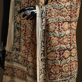 Kalamkari Hand Block Print Natural Dyed Cotton Dupatta 11