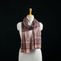 Pure Merino Wool Stole in Pedana Kalamkari Block Prints 56