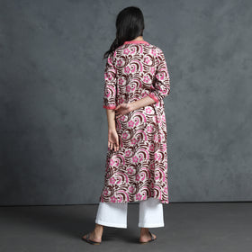 Buy Hand Batik Printed Cotton Kurta for Women