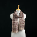 Pure Merino Wool Stole in Pedana Kalamkari Block Prints 60