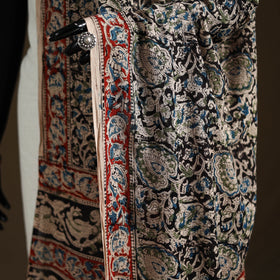 Kalamkari Hand Block Print Natural Dyed Cotton Dupatta 12