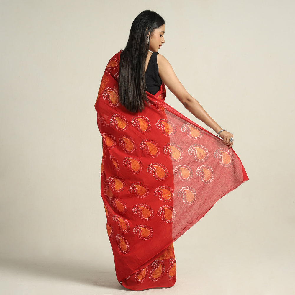 Batik Print Saree